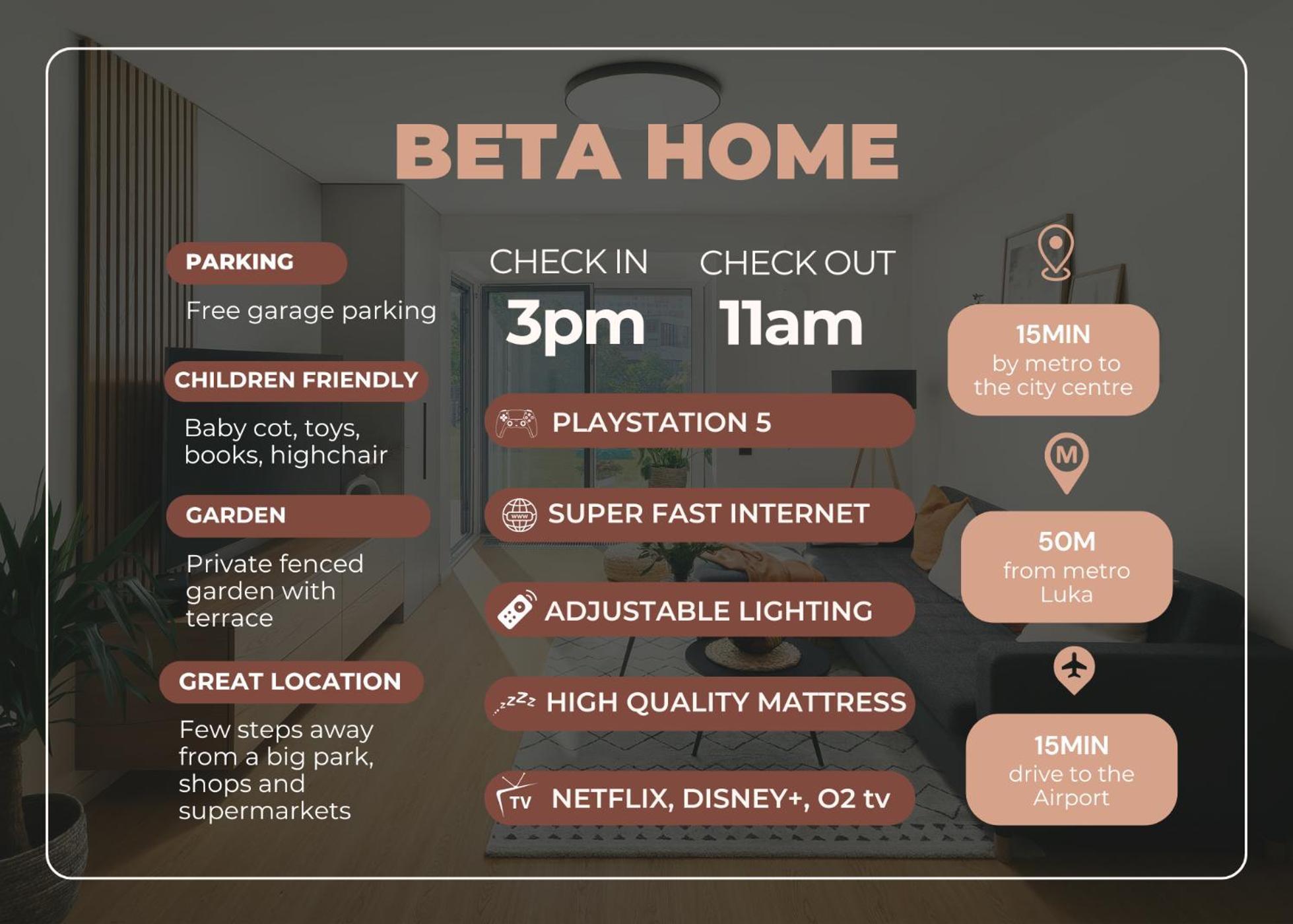 Beta Home - Garage, Air Condition, Garden, At Metro ปราก ภายนอก รูปภาพ